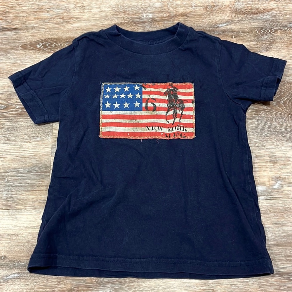 Ralph Lauren Toddler Boys American Flag tee - 3T